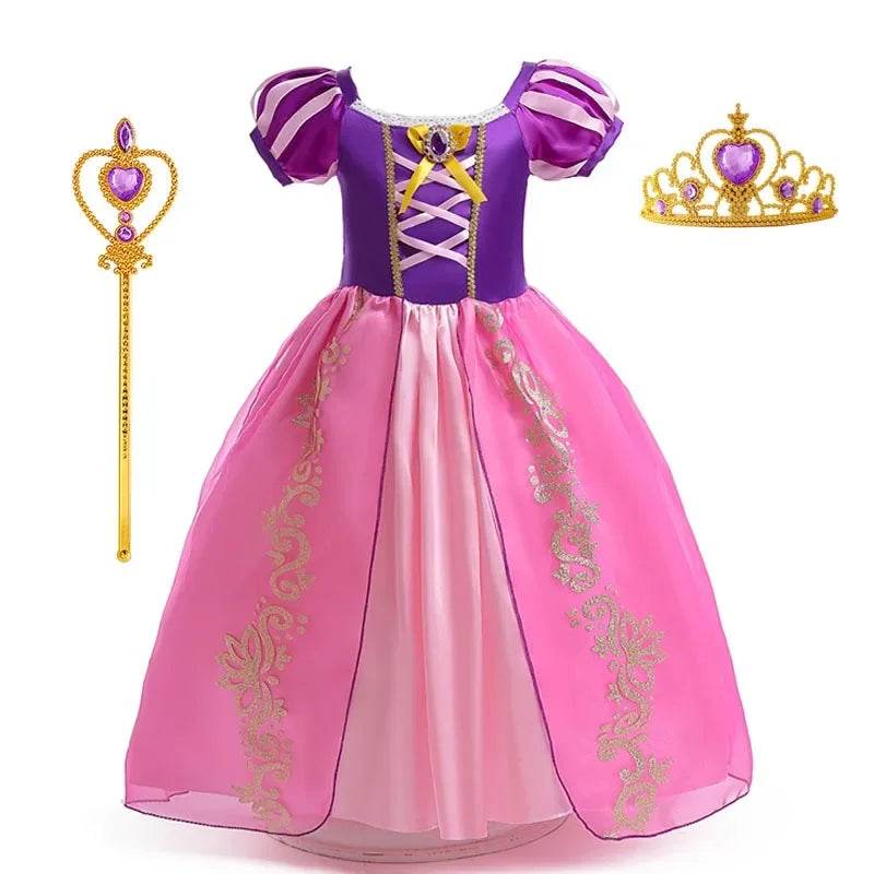 Authentic Disney Rapunzel Dress Puff Sleeve For Girls - ToylandEU