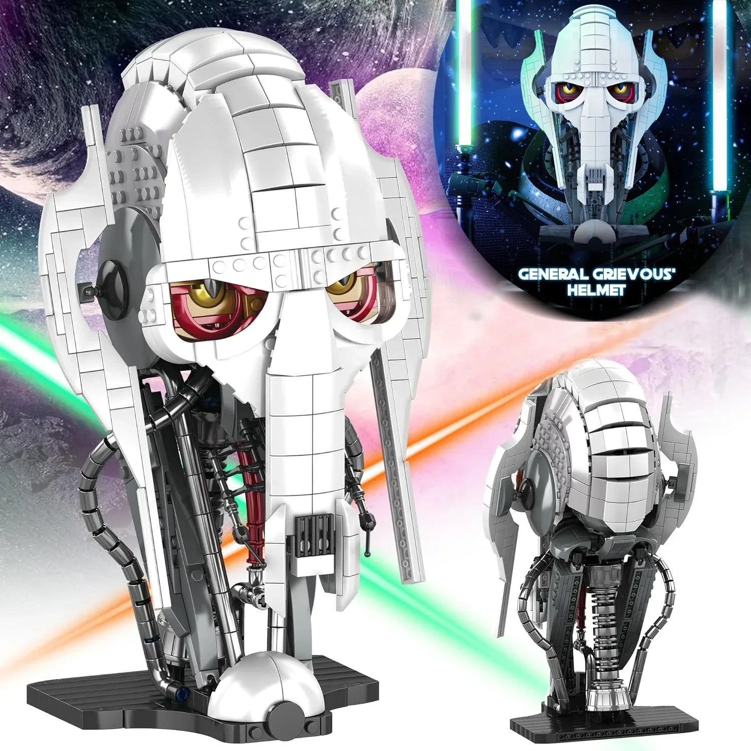 Authentic General Grievous Helmet Building Blocks Set for Adults - ToylandEU