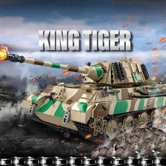  Authentic King Tiger World War II Military Tank Blocks Set -  ToylandEU™