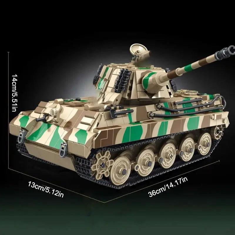  Authentic King Tiger World War II Military Tank Blocks Set -  ToylandEU™
