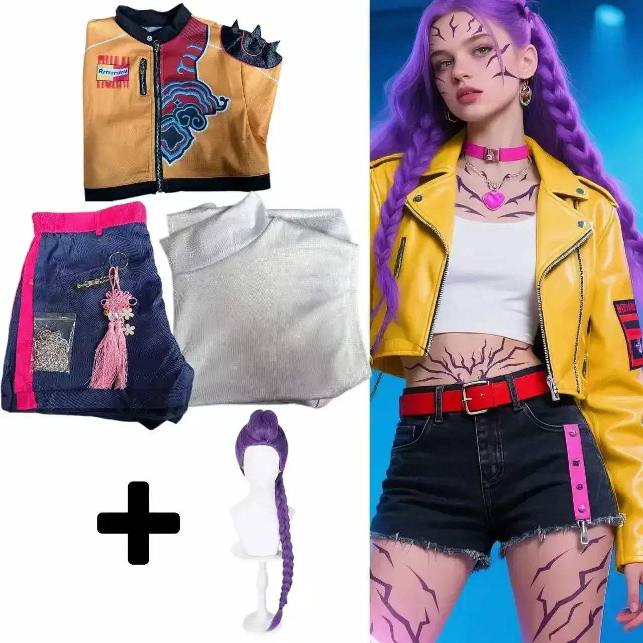 Authentic Kpop Demon Cosplay Costume For Kids Complete Set - ToylandEU