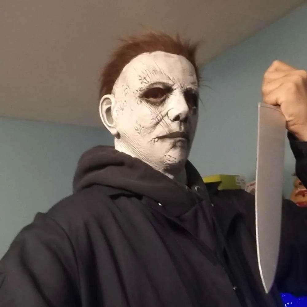 Authentic Michael Myers Mask Bloody Creepy Halloween Cosplay - ToylandEU