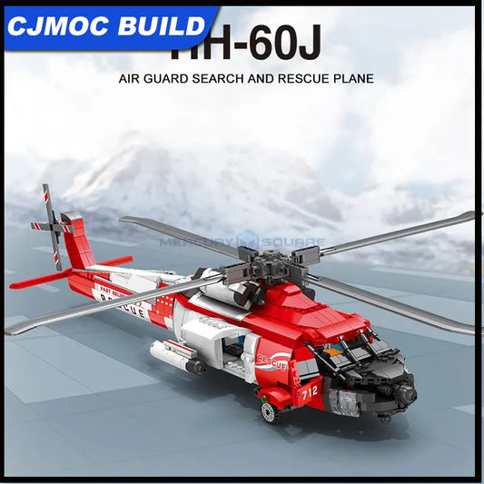 Authentic Military Building Block Model Lego Compatible HH 60J Guard Rescue Helicopter 88012 For Builders And Collectors - ToylandEU