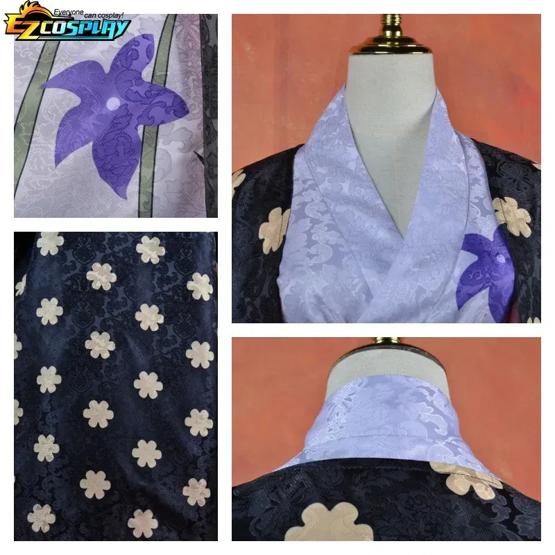 Authentic Nico Robin Cosplay Costume With Kimono Dress Wig - ToylandEU