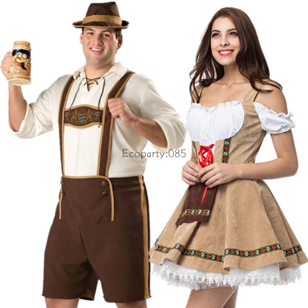 Authentic Oktoberfest Costume Lederhosen Set For Adults - ToylandEU