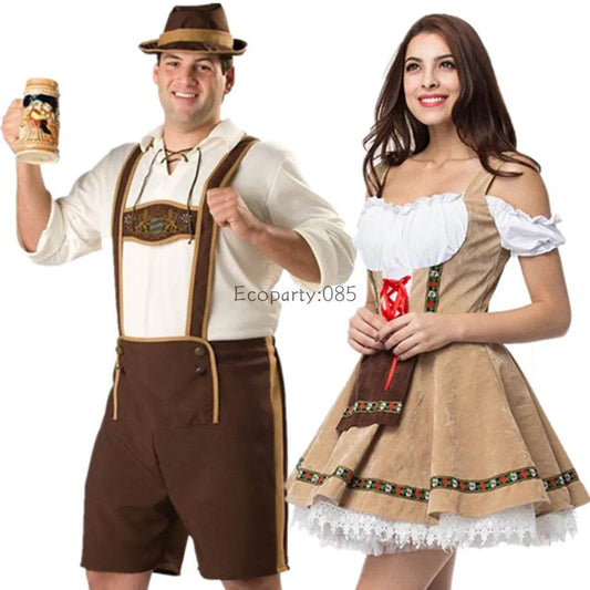 Authentic Oktoberfest Costume Lederhosen Set For Adults - ToylandEU