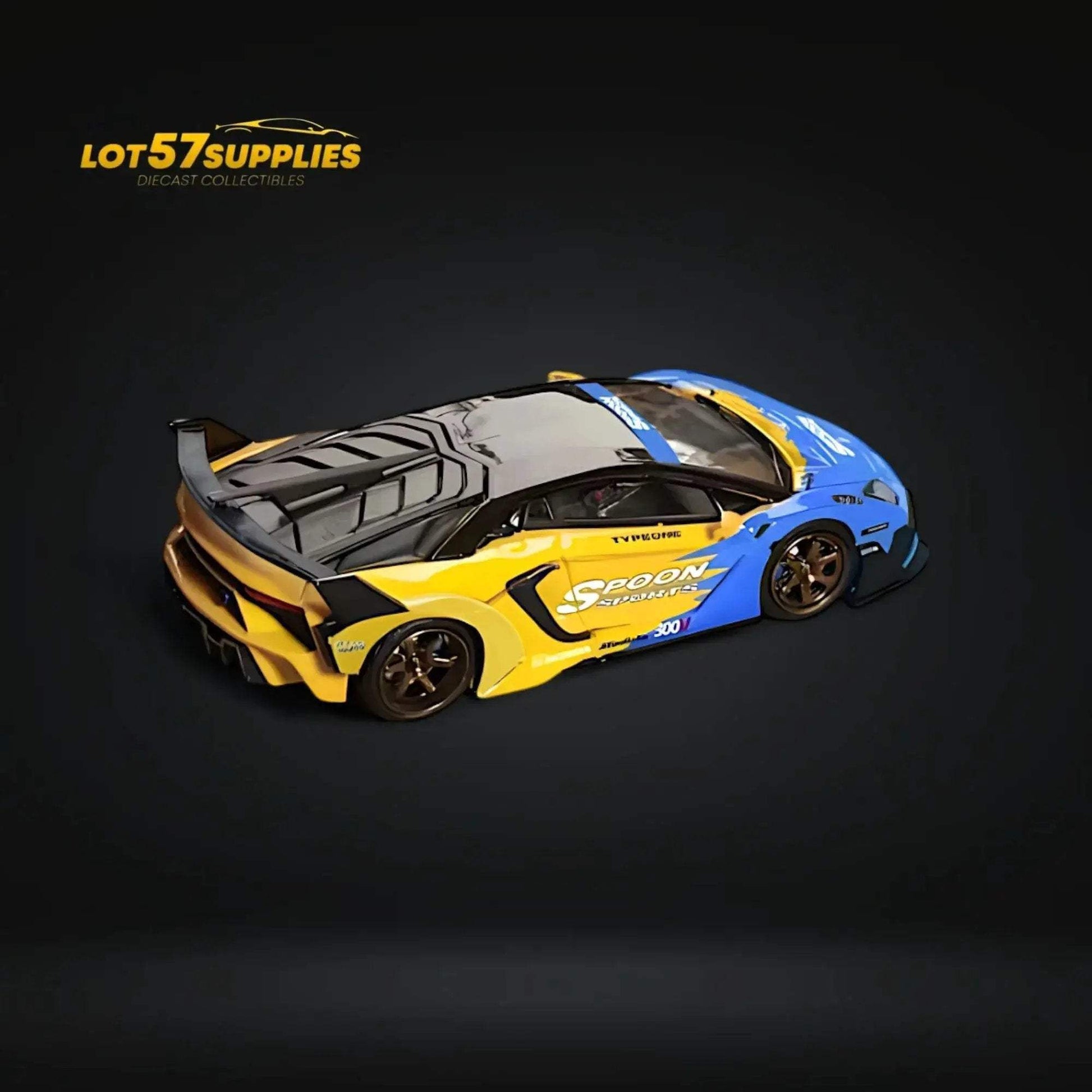 Authentic Spoon Livery Lamborghini Aventador LP7004 GT EVO Diecast 1:64 - ToylandEU