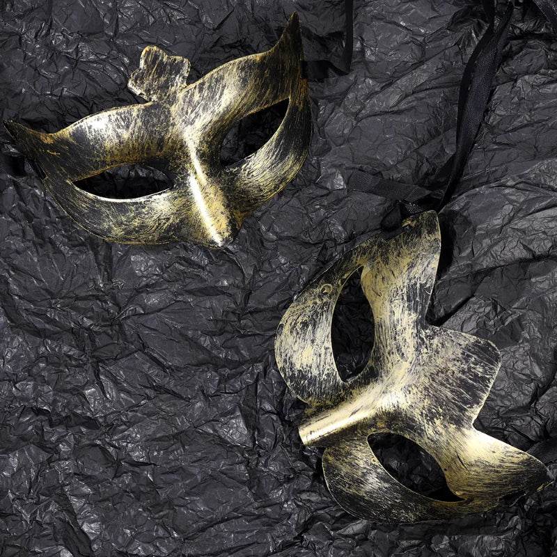 Authentic Vintage Metal Half Face Mask For Halloween Costume - ToylandEU