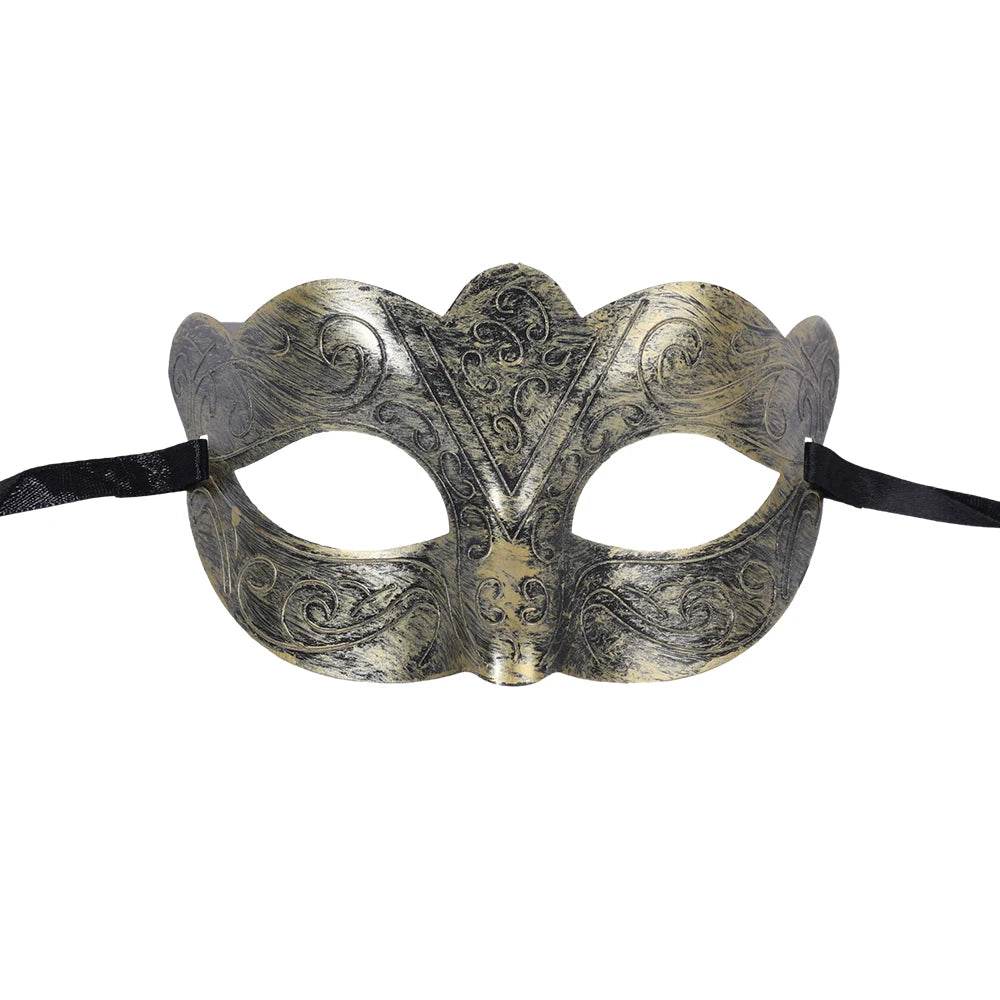 Authentic Vintage Metal Half Face Mask For Halloween Costume - ToylandEU
