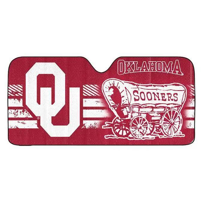  Oklahoma Sooners Auto Sun Shade 59x27 Ultraviolet Blocking -  ToylandEU™