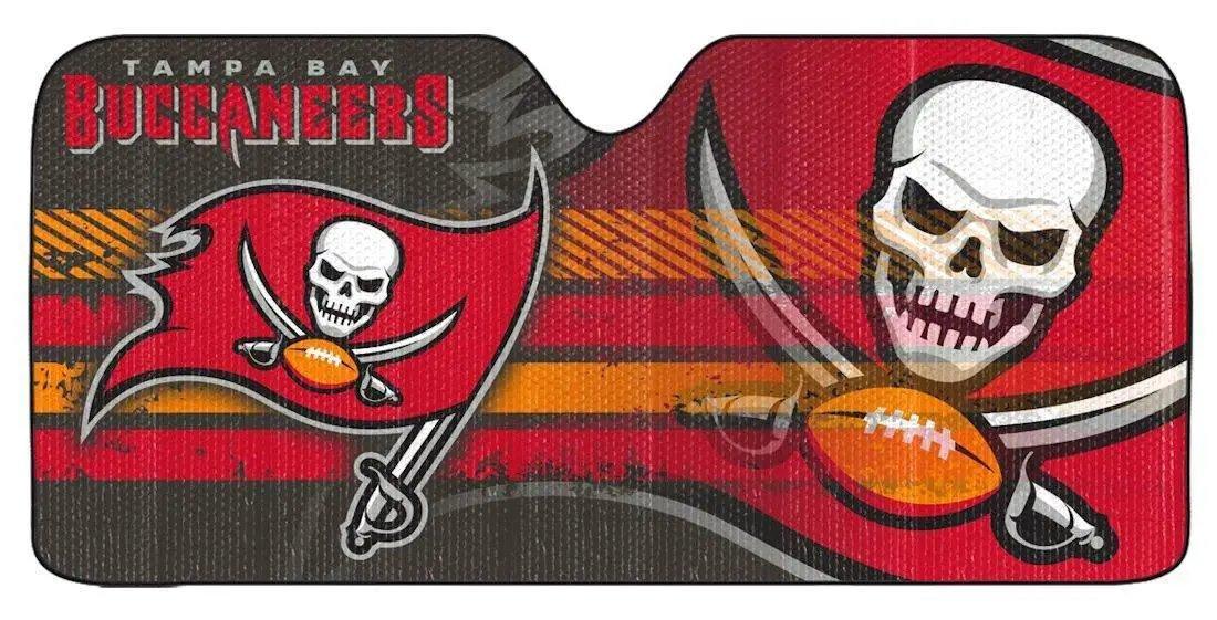 Tampa Bay Buccaneers Auto Sun Shade 59 By 27 Inches -  ToylandEU™