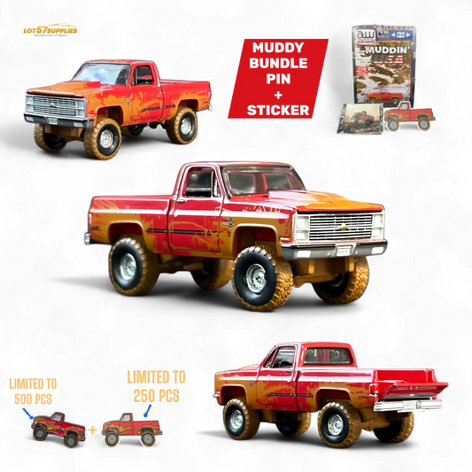  Chevrolet Silverado K10 4x4 Diecast Muddy Lifted Bundle -  ToylandEU™