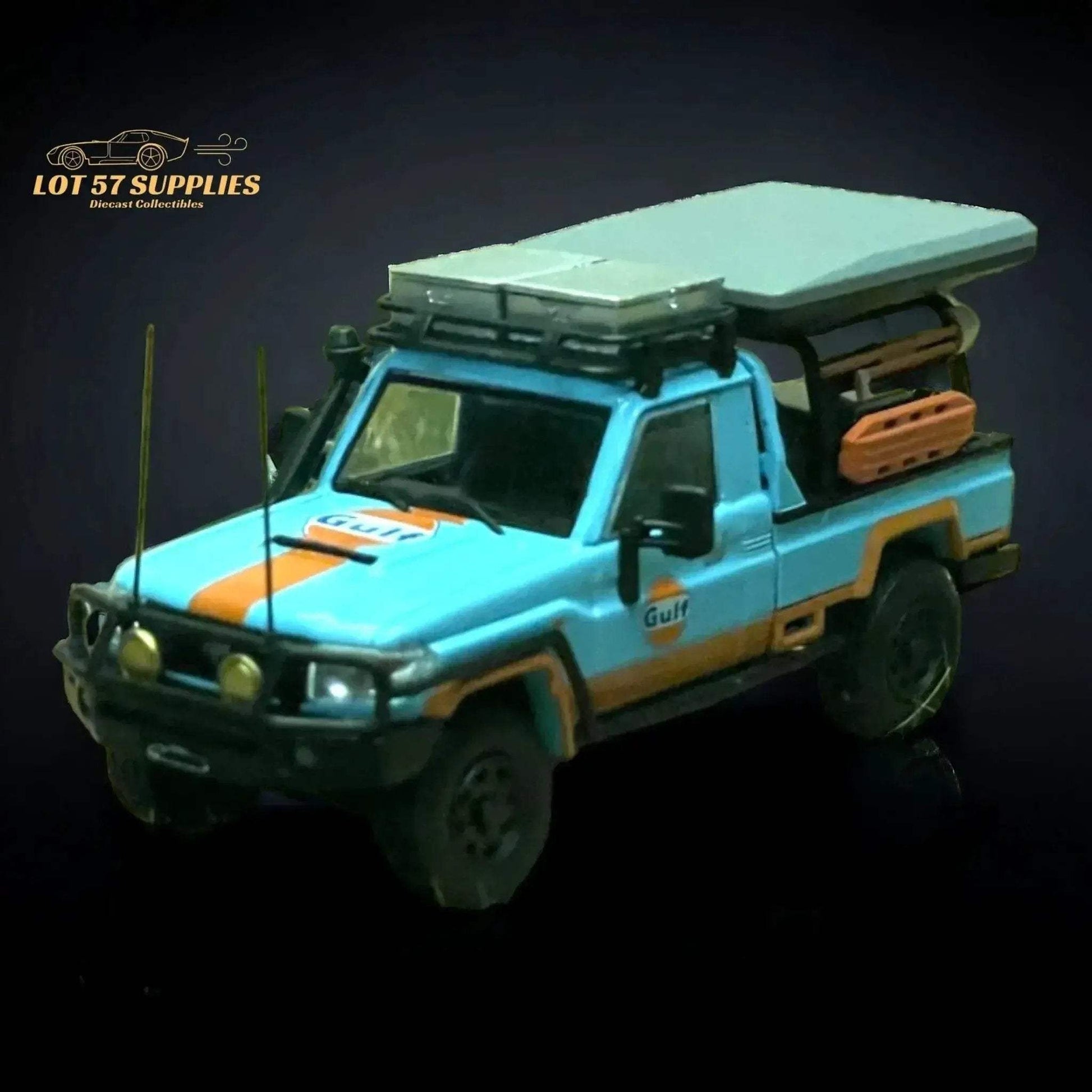 AutoBots Models Toyota Land Cruiser LC79 Gulf Livery 1:64 Limited to 699 PCS - ToylandEU
