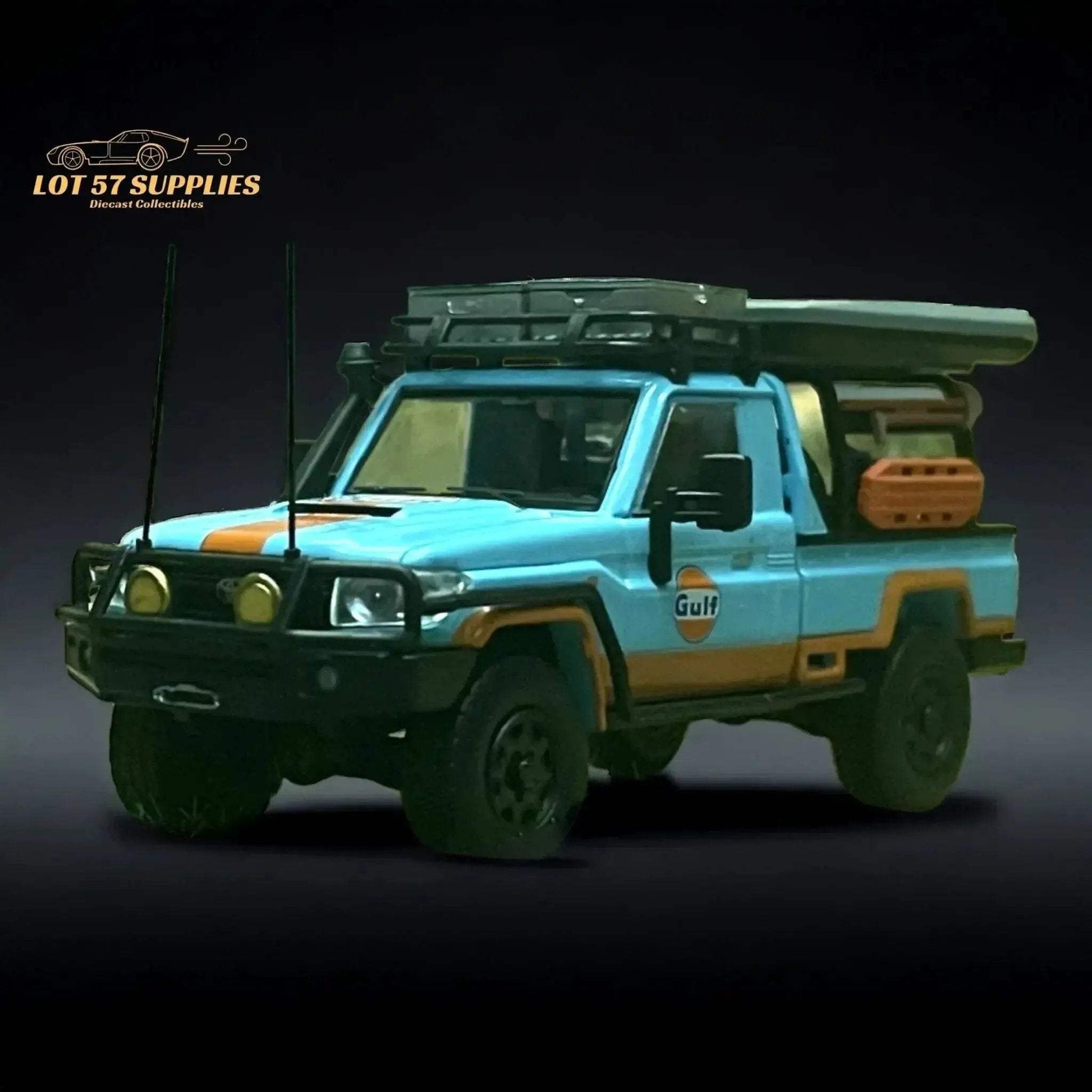 AutoBots Models Toyota Land Cruiser LC79 Gulf Livery 1:64 Limited to 699 PCS - ToylandEU