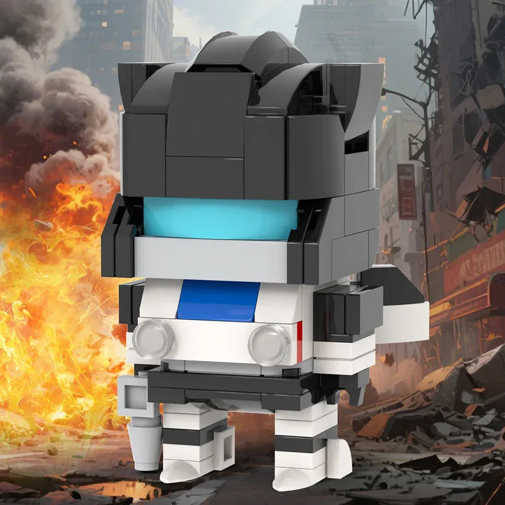 Autobots BrickHeadzed Optimus Primal Megatron Building Block Set Educational - ToylandEU