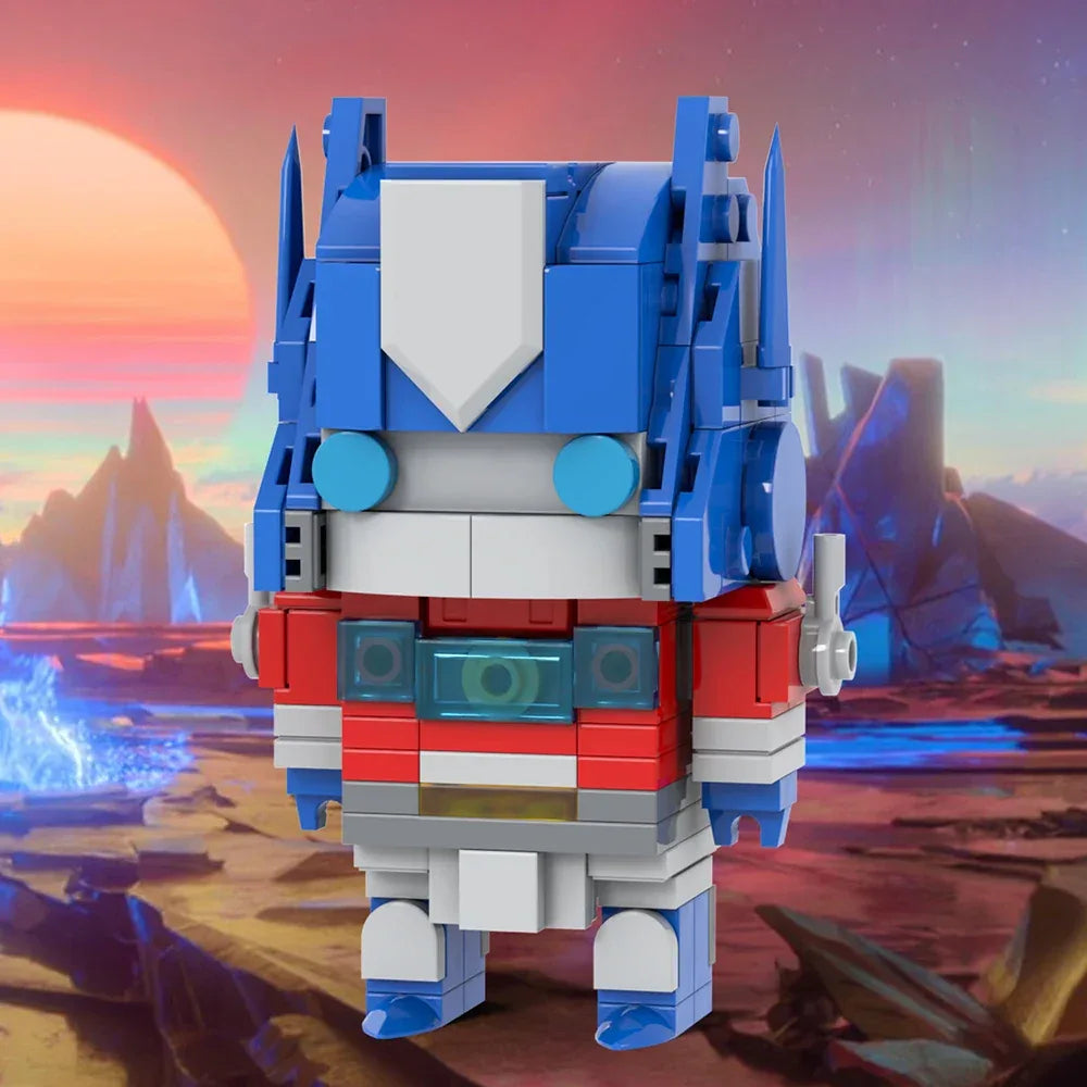 Autobots BrickHeadzed Optimus Primal Megatron Building Block Set Educational - ToylandEU