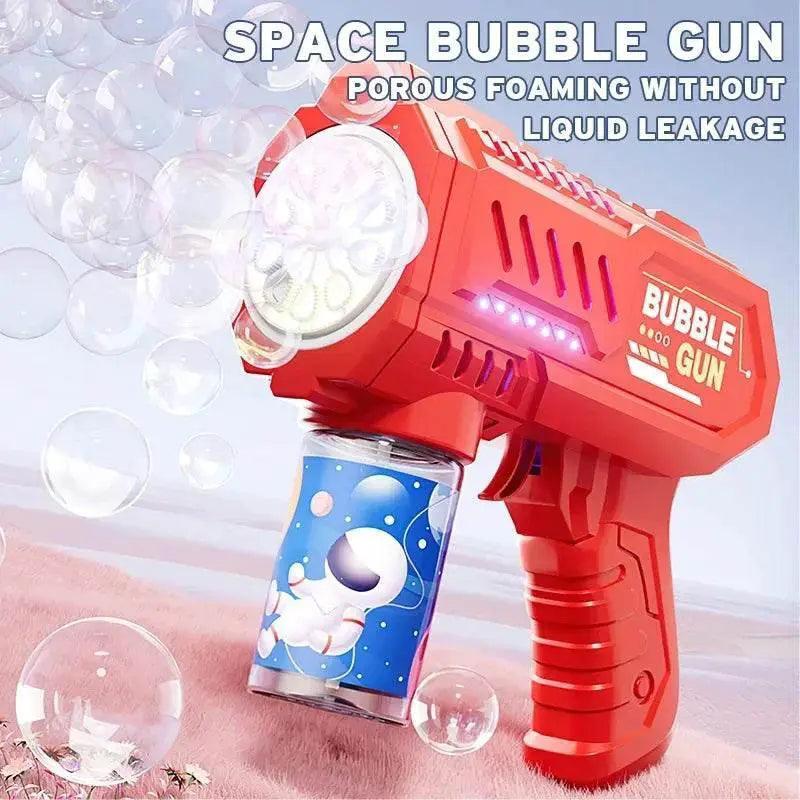 Fully Automatic Bubble Gun Rocket Bubbles Machine Automatic Blower with Bubble Liquid Toy for Kids Beach Outdoor Gifts -  ToylandEU™