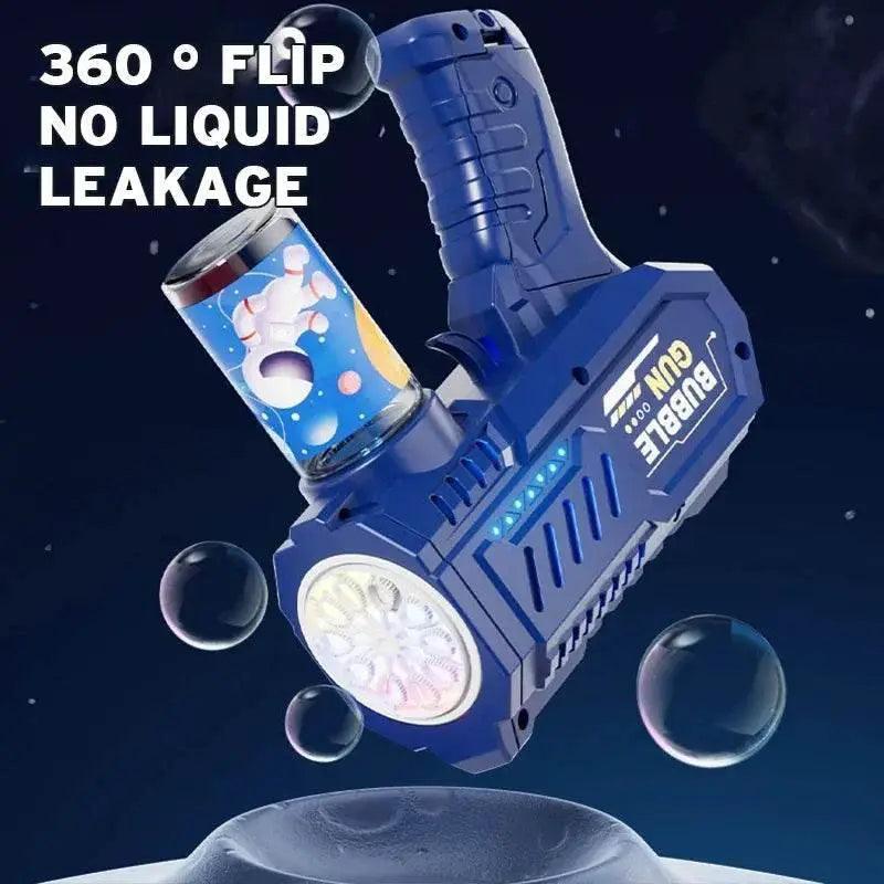  Fully Automatic Bubble Gun Rocket Bubbles Machine Automatic Blower with Bubble Liquid Toy for Kids Beach Outdoor Gifts -  ToylandEU™