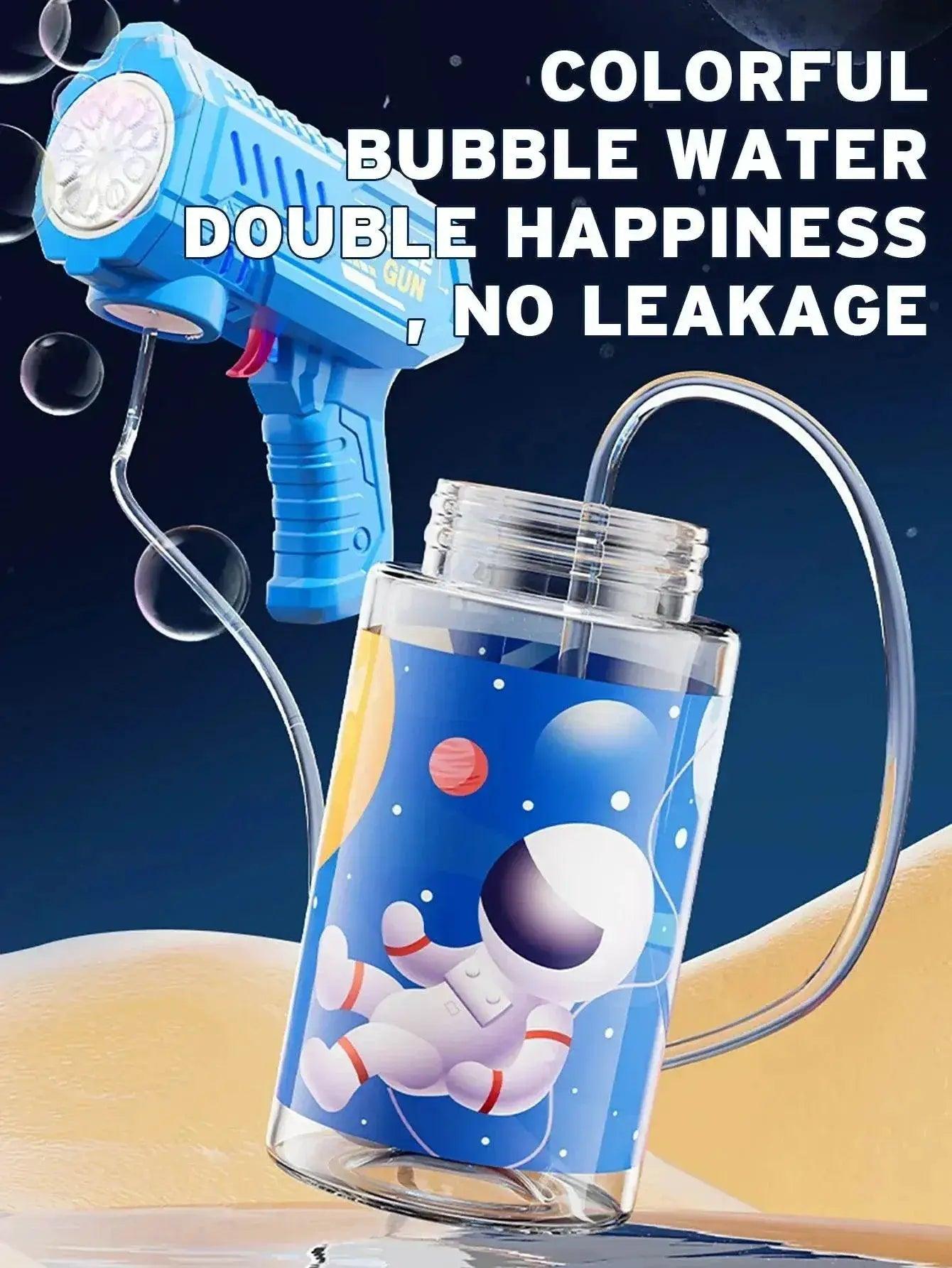  Fully Automatic Bubble Gun Rocket Bubbles Machine Automatic Blower with Bubble Liquid Toy for Kids Beach Outdoor Gifts -  ToylandEU™