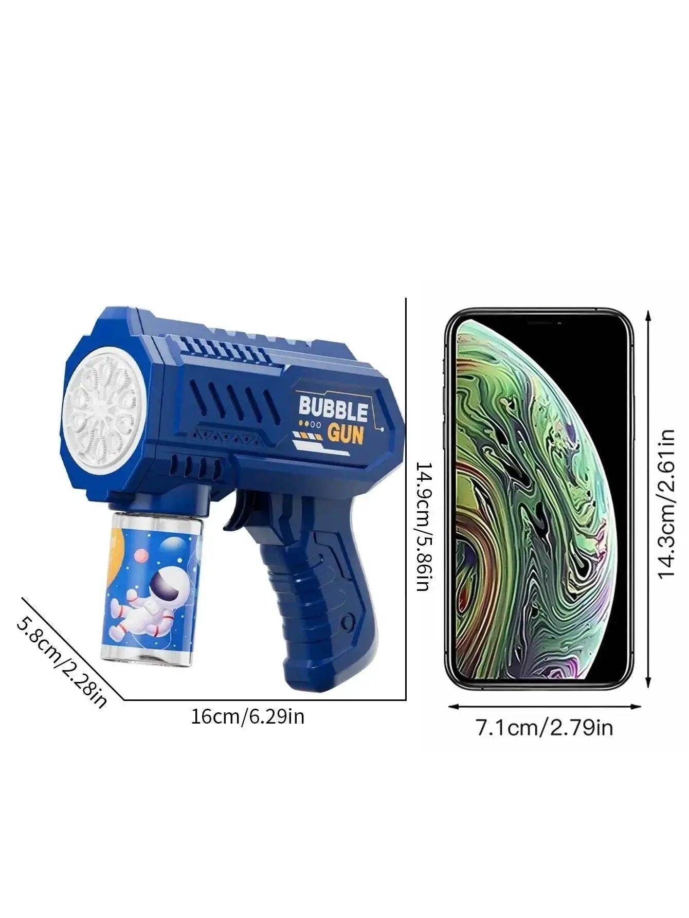  Fully Automatic Bubble Gun Rocket Bubbles Machine Automatic Blower with Bubble Liquid Toy for Kids Beach Outdoor Gifts -  ToylandEU™