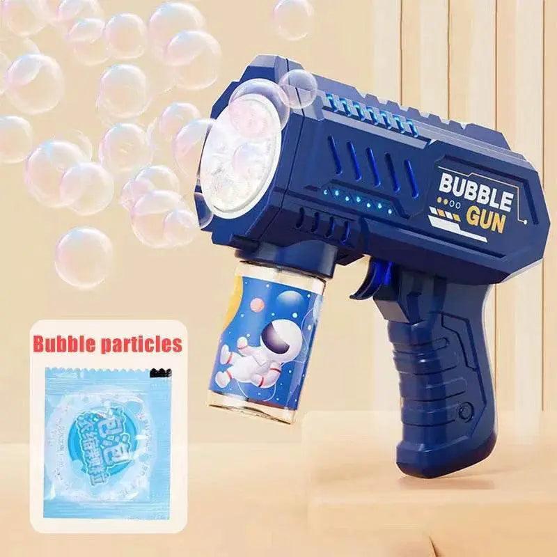  Fully Automatic Bubble Gun Rocket Bubbles Machine Automatic Blower with Bubble Liquid Toy for Kids Beach Outdoor Gifts -  ToylandEU™