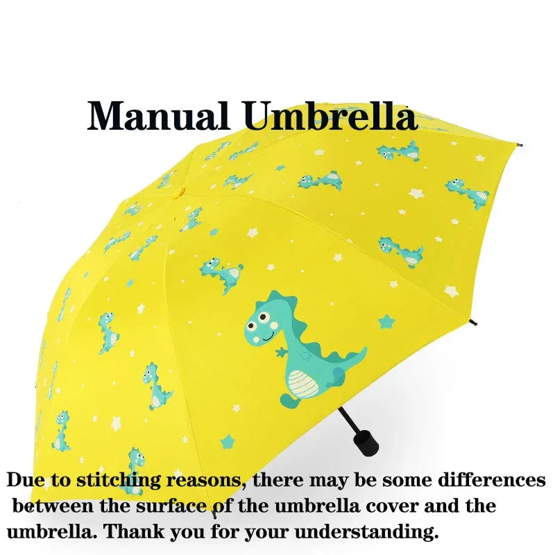 Automatic Dinosaur Umbrella For Kids Portable Folding - ToylandEU