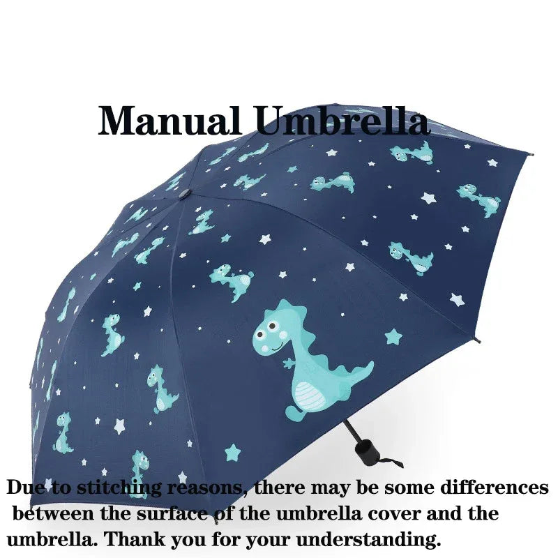 Automatic Dinosaur Umbrella For Kids Portable Folding - ToylandEU