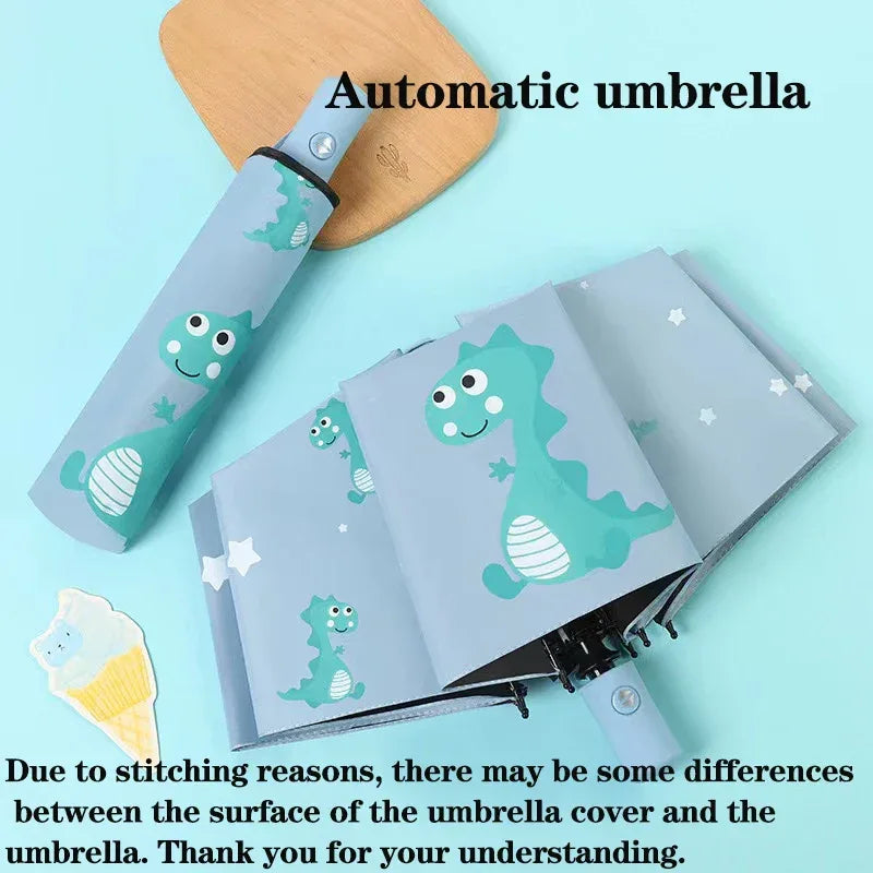 Automatic Dinosaur Umbrella For Kids Portable Folding - ToylandEU