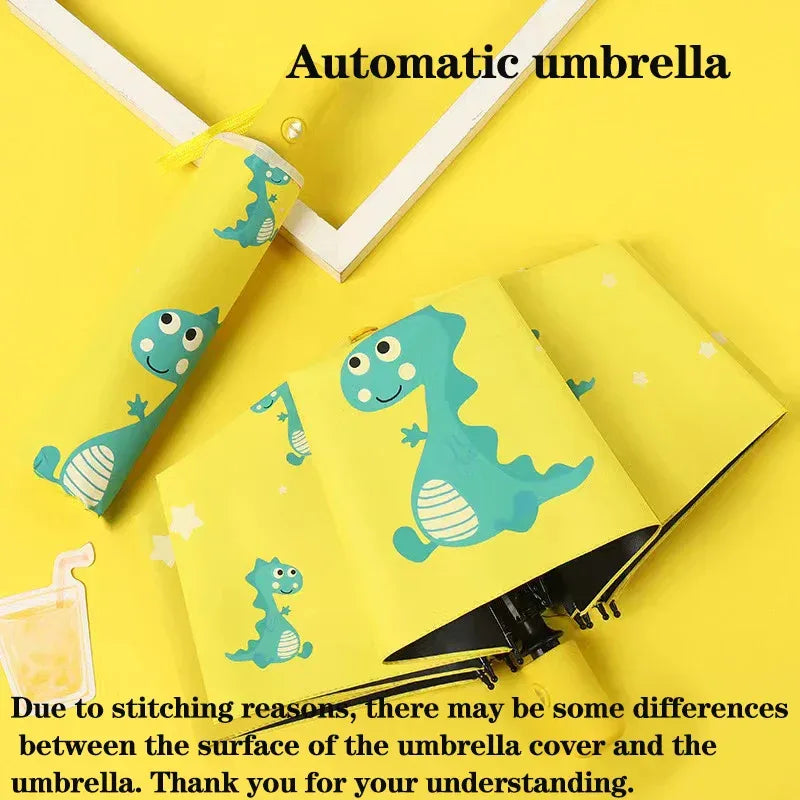Automatic Dinosaur Umbrella For Kids Portable Folding - ToylandEU