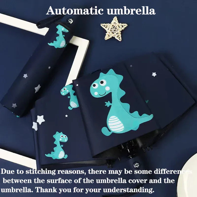 Automatic Dinosaur Umbrella For Kids Portable Folding - ToylandEU