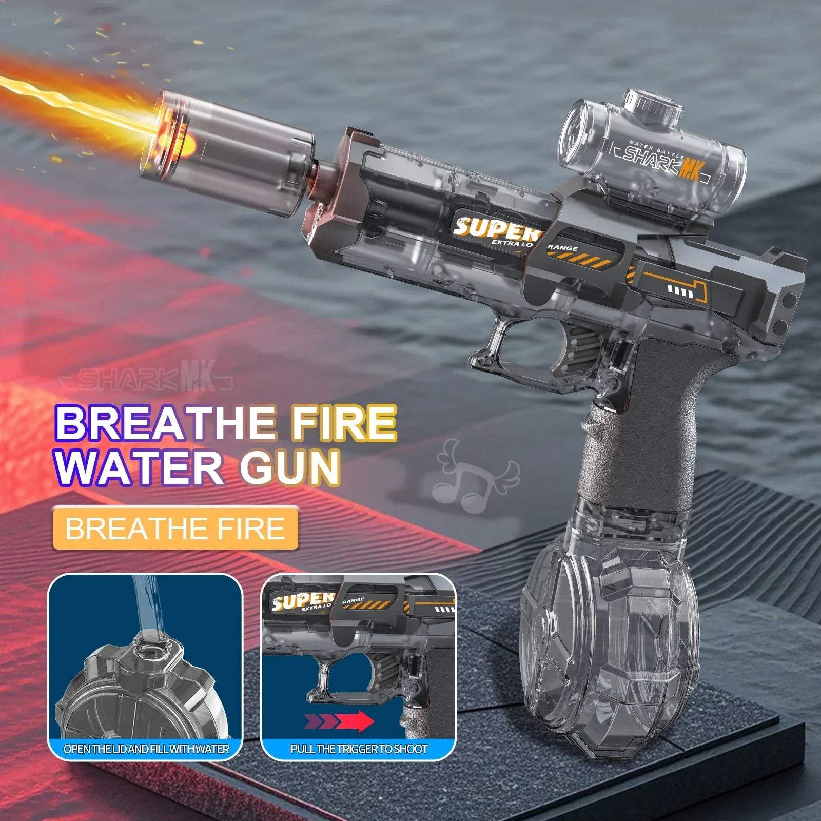 Automatic Electric Water Gun With Pulse Action For Outdoor Fun - ToylandEU