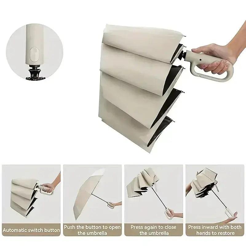  Automatic Folding Rain Umbrella Ultraviolet Protection -  ToylandEU™