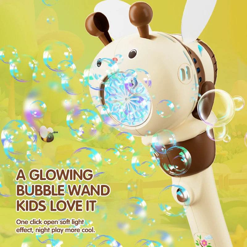 Automatic Hand-held Bubble Gun Stick Bubbles Machine 12 Hole - ToylandEU