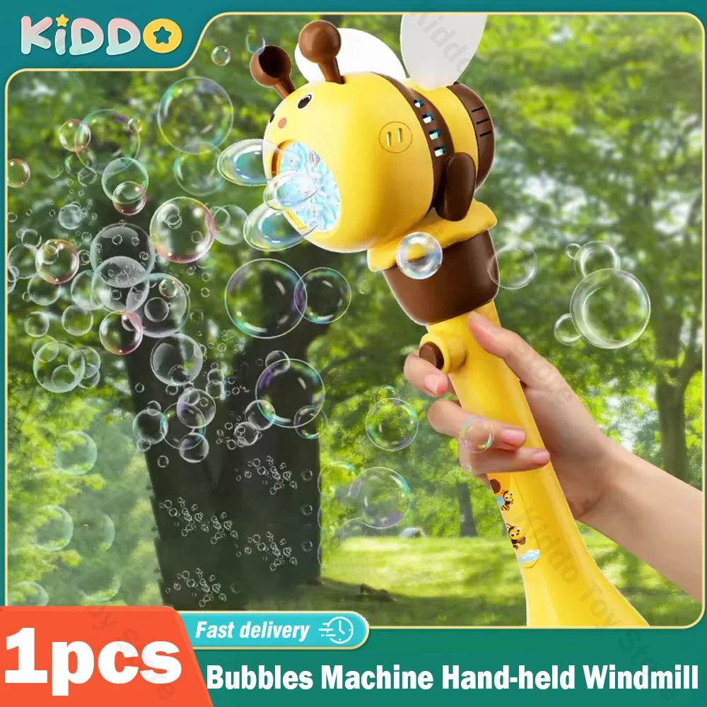Automatic Hand-held Bubble Gun Stick Bubbles Machine 12 Hole - ToylandEU