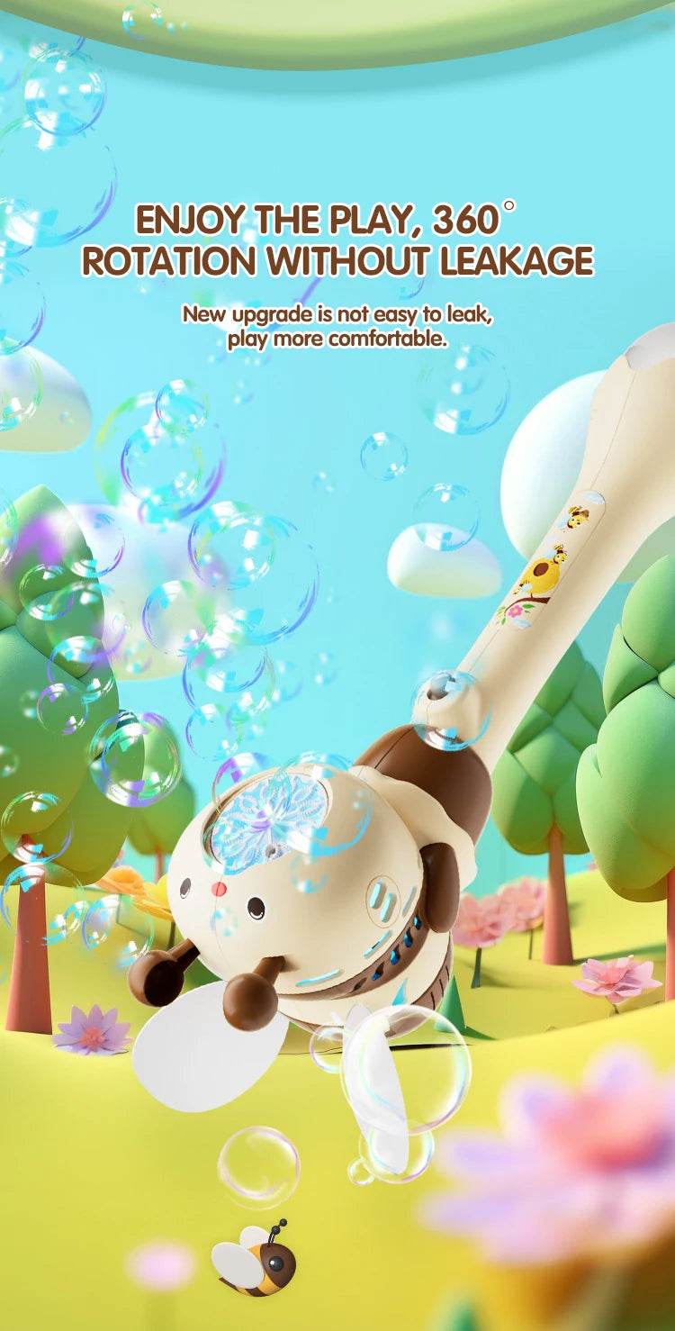 Automatic Hand-held Bubble Gun Stick Bubbles Machine 12 Hole - ToylandEU