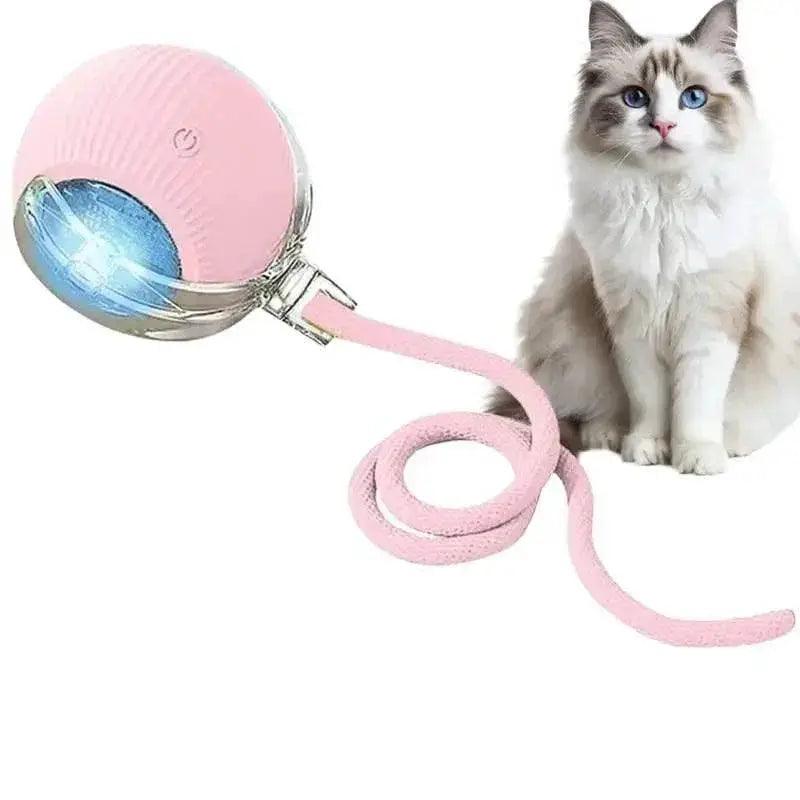  Automatic Rolling Ball Cat Interactive Toy With Tail -  ToylandEU™
