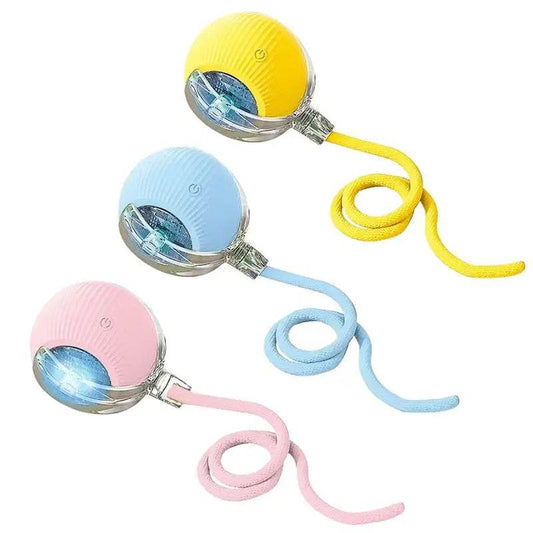 Automatic Rolling Ball Cat Interactive Toy With Tail - ToylandEU