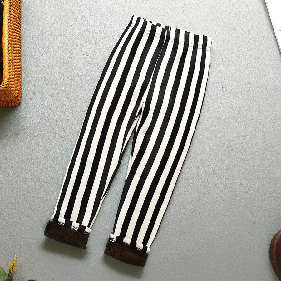 Autumn Winter Floral Print Thick Warm Kids Leggings For Girls - ToylandEU