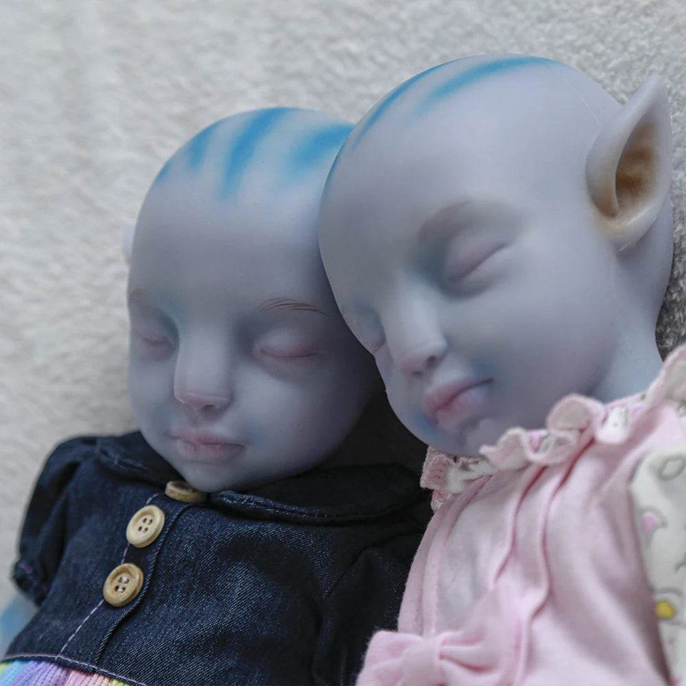 Avatar Twins 18-Inch Full Body Silicone Baby Dolls - Handmade Soft Platinum Silicone Newborn Kids Toys - ToylandEU