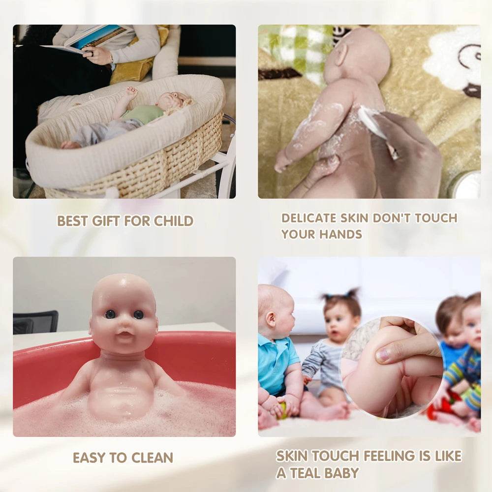 Avatar Twins 18-Inch Full Body Silicone Baby Dolls - Handmade Soft Platinum Silicone Newborn Kids Toys - ToylandEU