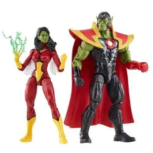 Marvel Legends Skrull Queen and Super Skrull Avengers Figures - ToylandEU