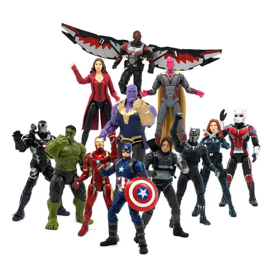  Avengers Action Figures Set With Display Stand Marvel -  ToylandEU™