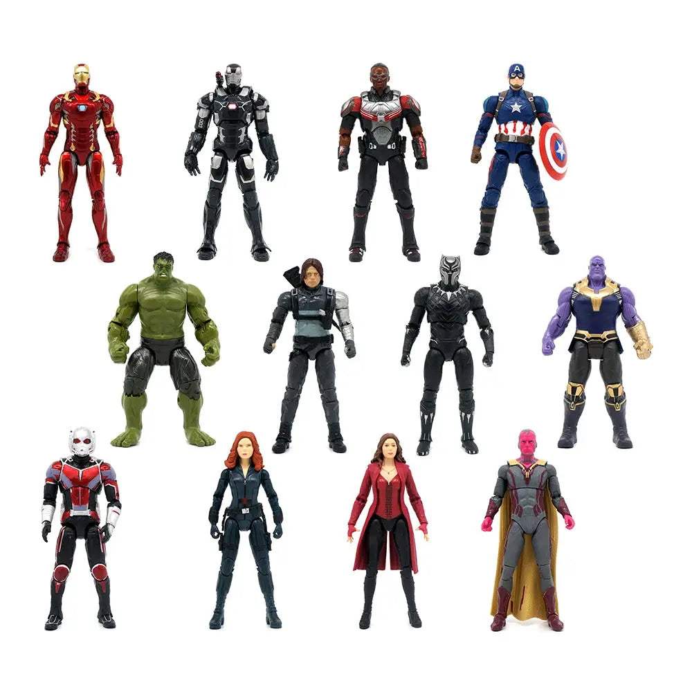  Avengers Action Figures Set With Display Stand Marvel -  ToylandEU™