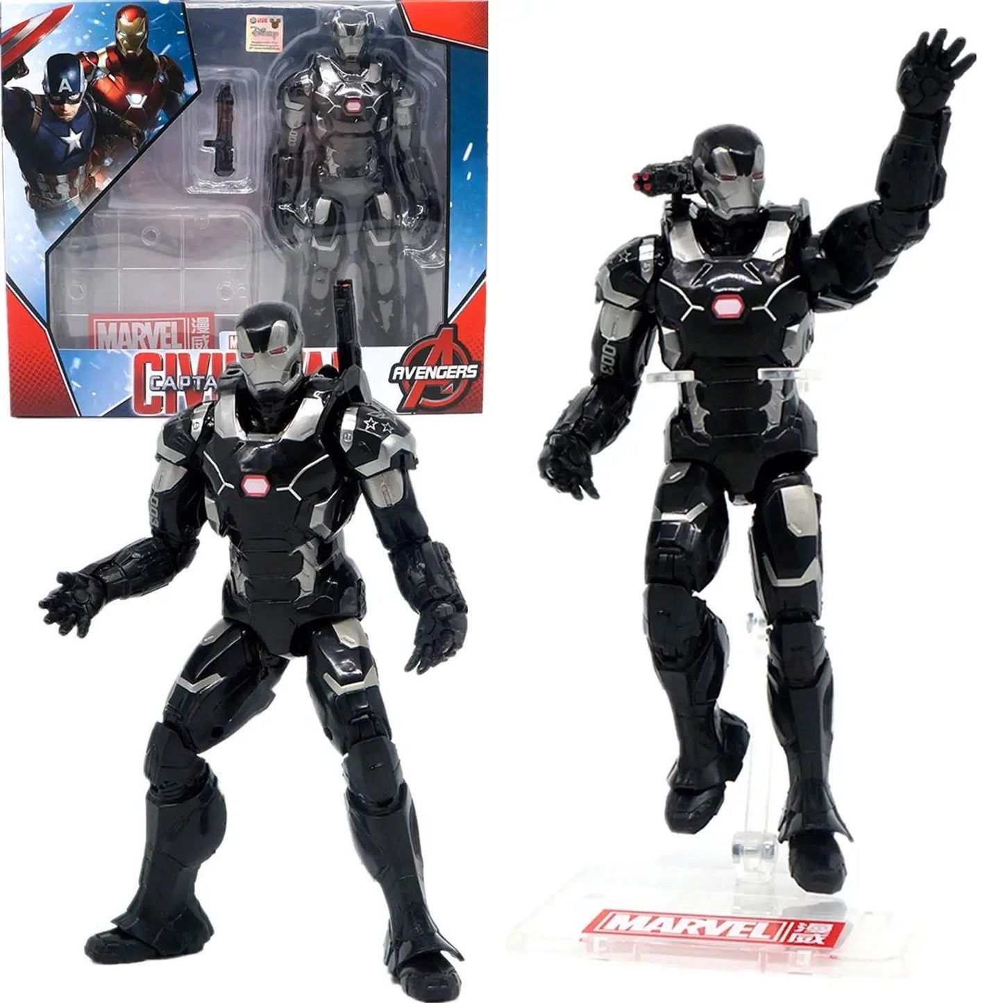  Avengers Action Figures Set With Display Stand Marvel -  ToylandEU™