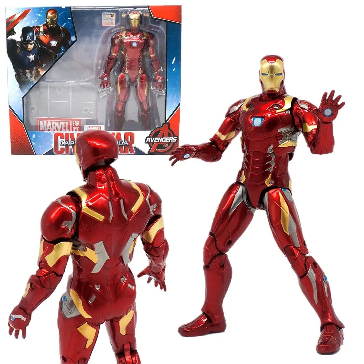  Avengers Action Figures Set With Display Stand Marvel -  ToylandEU™