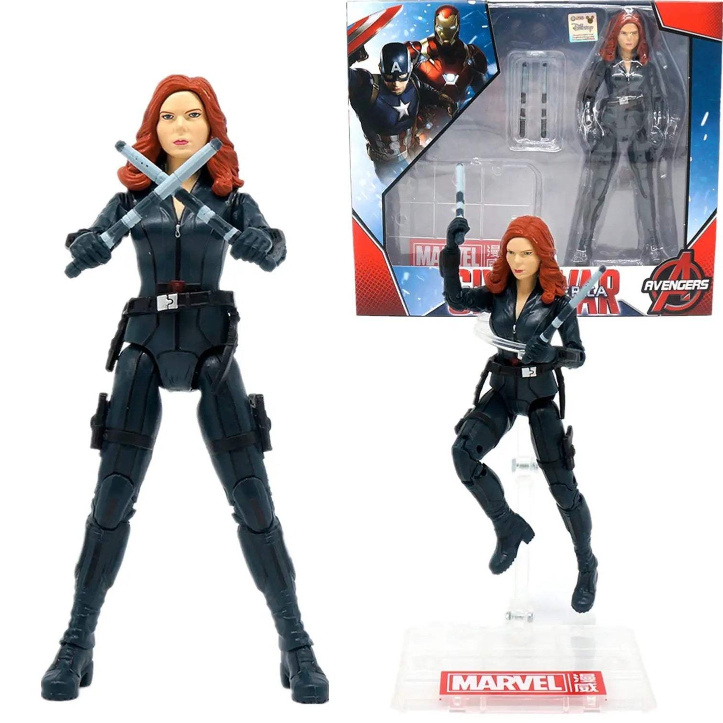  Avengers Action Figures Set With Display Stand Marvel -  ToylandEU™