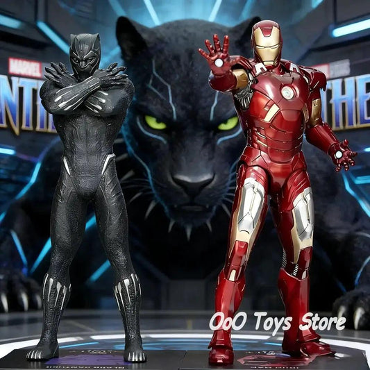  Avengers Figure Black Panther Iron Man Deluxe Statue -  ToylandEU™
