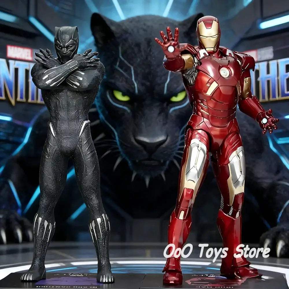  Avengers Figure Black Panther Iron Man Deluxe Statue -  ToylandEU™