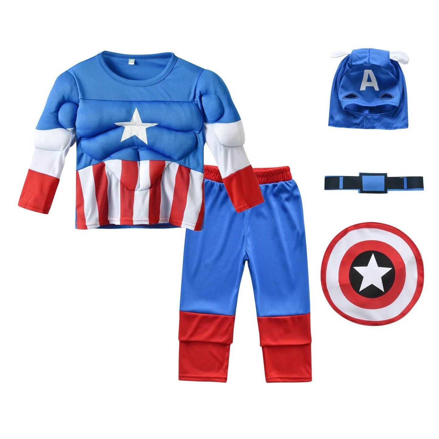 Avengers Superhero Costume Set - Hulk, Captain America & Spiderman for Kids - ToylandEU