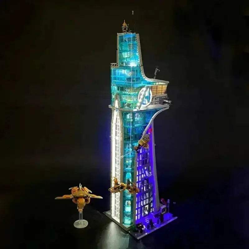 Avengers Tower Building Blocks Set With Lights And Figures - ToylandEU